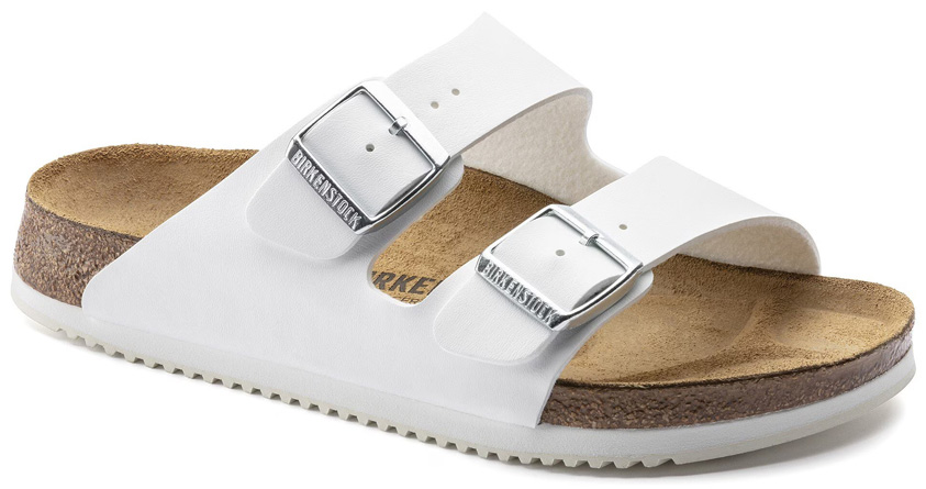 ARIZONA PROF BIRKENSTOCK WHITE SANDALIA